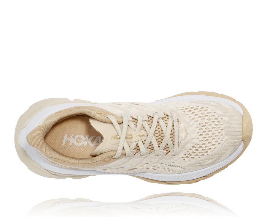 Hoka One One Koşu Ayakkabısı Kadın Bej Rengi - Clifton Edge - CQ6419875